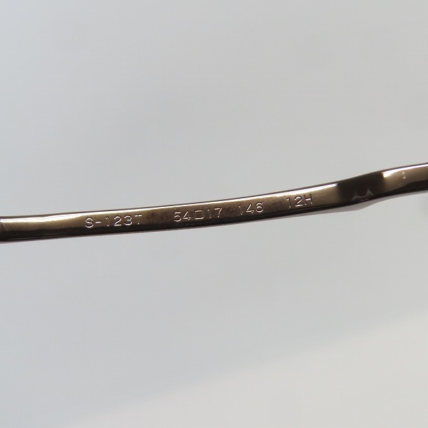 実際に弊社で買取させて頂いた999.9/フォーナインズ メガネフレーム S-123Tの画像 6枚目