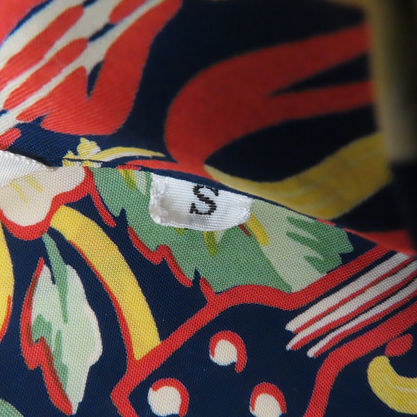 実際に弊社で買取させて頂いたTHE FLAT HEAD/フラットヘッド フラワーデザイン アロハシャツ/Sの画像 3枚目