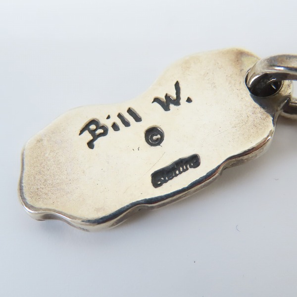 実際に弊社で買取させて頂いたBILL WALL LEATHER/ビルウォールレザー ロゴドッグタグ/チャーム/ペンダントトップの画像 3枚目