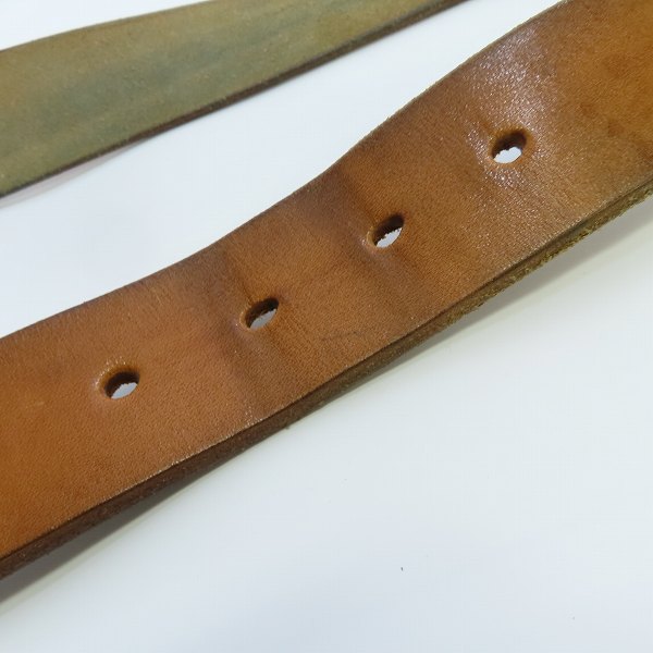 実際に弊社で買取させて頂いたSUGAR CANE/シュガーケーン ギャリソンベルト ライトブラウン Size：36の画像 5枚目