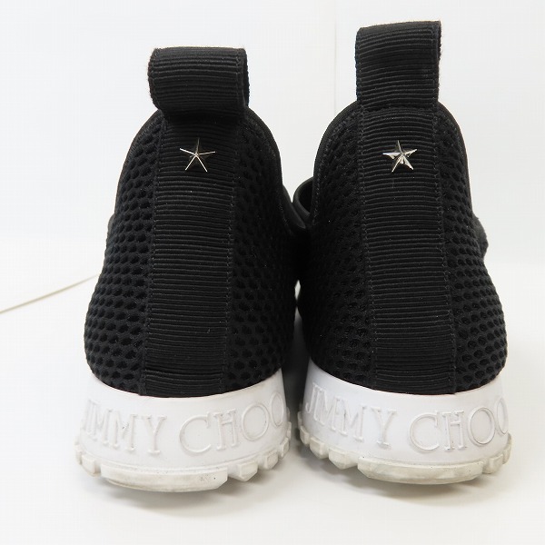 実際に弊社で買取させて頂いたJIMMY CHOO/ジミーチュウ オークランド メッシュニット レザースニーカー/42.5の画像 1枚目