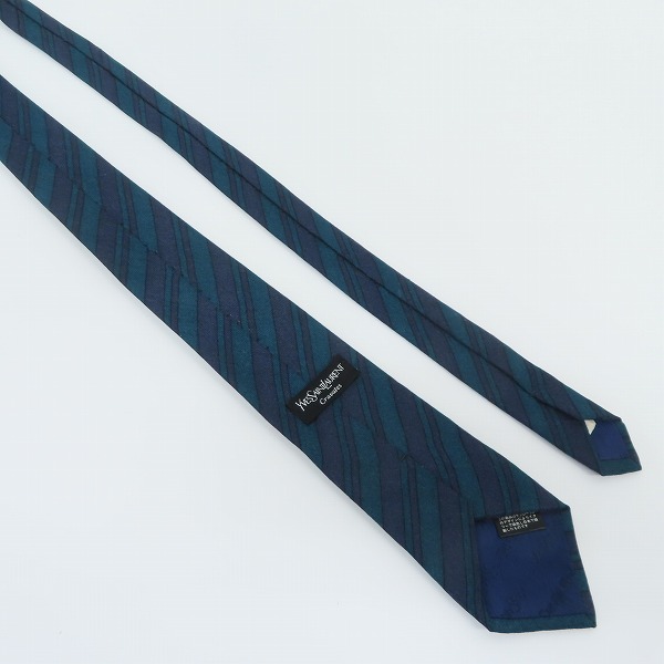 実際に弊社で買取させて頂いたYSL/yves Saint Laurent/イヴサンローラン ウール/シルク ネクタイの画像 4枚目