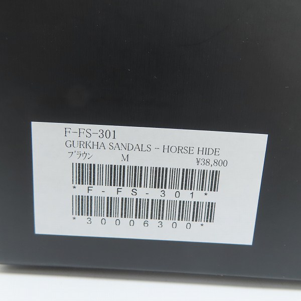 実際に弊社で買取させて頂いたTHE FLAT HEAD/フラットヘッド GURKHA SANDALS/グルカサンダル ホースハイド Mの画像 8枚目