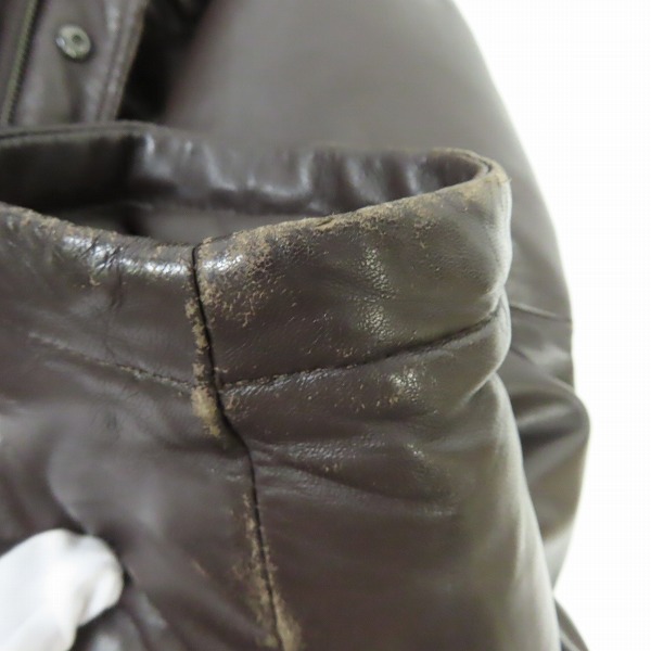 実際に弊社で買取させて頂いたPaul Smith/ポールスミス ラムレザー ダウンジャケット PP-MN-62285/Mの画像 6枚目