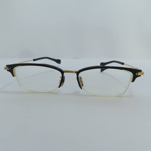 実際に弊社で買取させて頂いた999.9/フォーナインズ ハーフリム メガネフレーム S-350Tの画像 1枚目