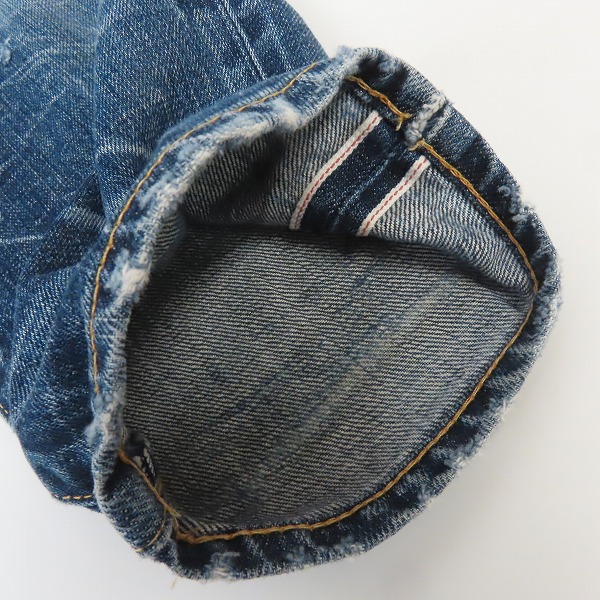 実際に弊社で買取させて頂いたVANQUISH ×Fragment Design/ヴァンキッシュ × フラグメントデザイン CROPPEDデニムパンツ VFP5017/28の画像 8枚目