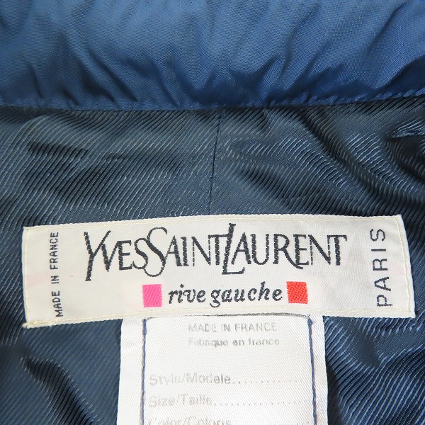 実際に弊社で買取させて頂いたYvesSaintLaurent/イヴサンローラン リブゴーシュ ナイロンコートの画像 2枚目