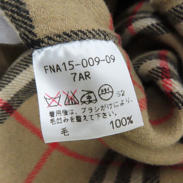 実際に弊社で買取させて頂いたBurberry's/バーバリーズ ノバチェック ステンカラーコート/7の画像 3枚目