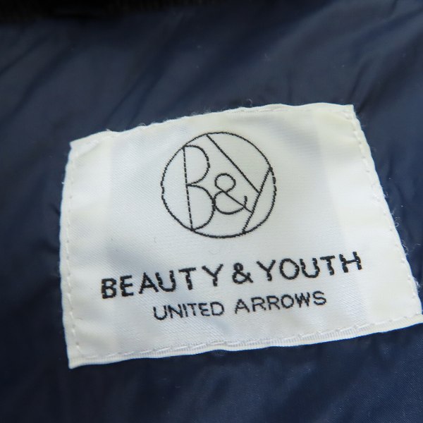 実際に弊社で買取させて頂いたBEAUTY&YOUTH UNITED ARROWS/ビューティー＆ユース ユナイテッドアローズ ダウンジャケット Mの画像 2枚目