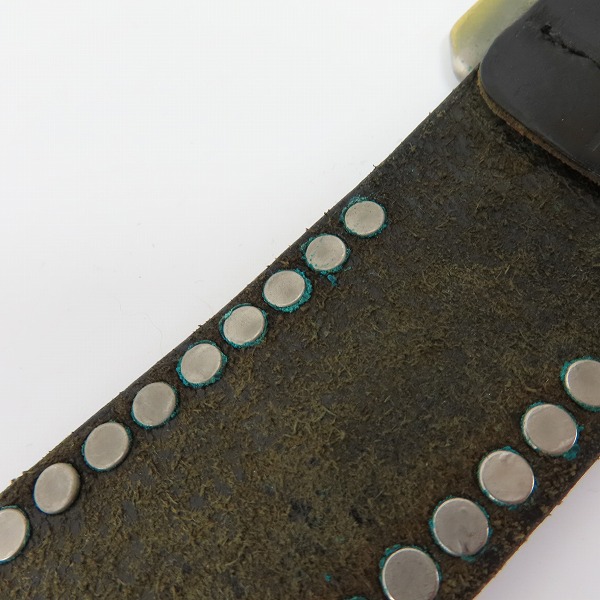 実際に弊社で買取させて頂いたHEAD PORTER PLUS/ヘッドポータープラス レザー スタッズベルト の画像 4枚目