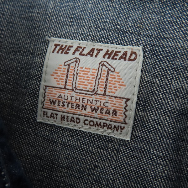 実際に弊社で買取させて頂いたTHE FLAT HEAD/フラットヘッド バック刺繍 デニム ウエスタンシャツ 7001/42の画像 2枚目