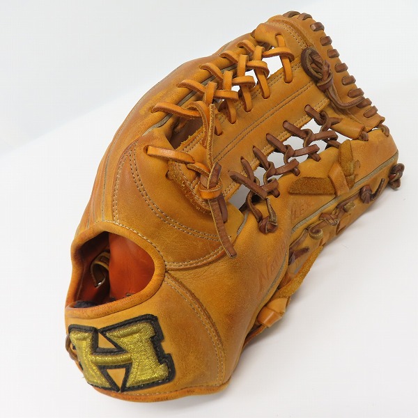 実際に弊社で買取させて頂いたHI-GOLD/ハイゴールド NATURAL FLEX 軟式 右投げ 外野手用 グローブ 