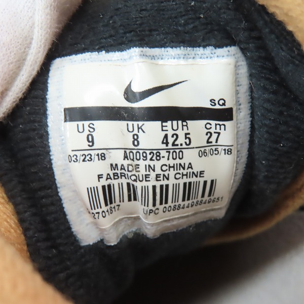 実際に弊社で買取させて頂いたNIKE×ATMOS/ナイキ×アトモス AIR MAX 1 DLX/エアマックス1 アニマルパック 2.0 AQ0928-700/27の画像 5枚目