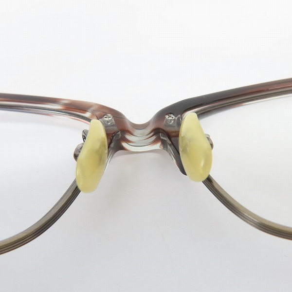実際に弊社で買取させて頂いた999.9/フォーナインズ ウェリントン型 メガネフレーム/アイウェア/眼鏡 M-27 6023の画像 4枚目