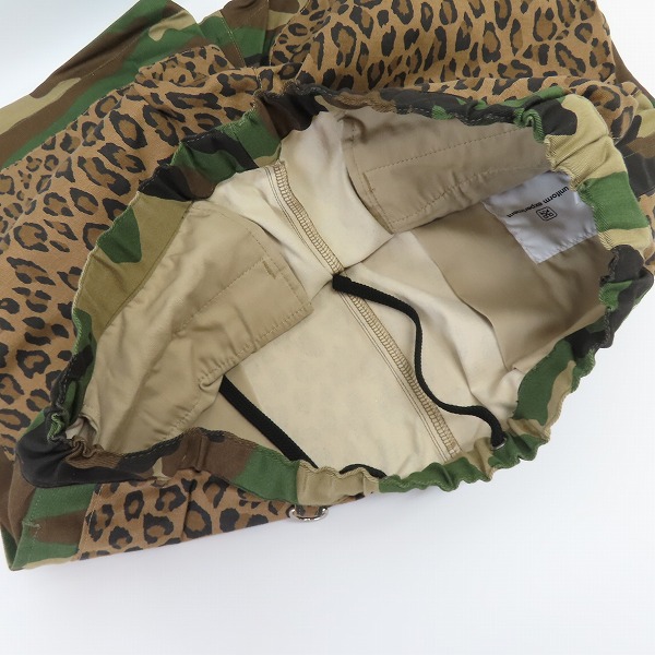 実際に弊社で買取させて頂いたuniform experiment/ユニフォームエクスペリメント サイドパネルイージーショーツ レオパード柄 UE-160080/2の画像 4枚目