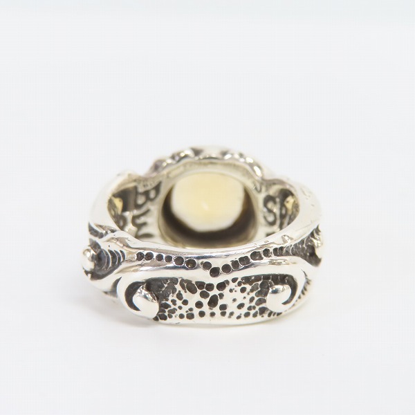 実際に弊社で買取させて頂いた【ギャラ付き】BWL/ビルウォールレザー 20TH ANNIVERSARY CZリング R215/16.5号-17号の画像 4枚目