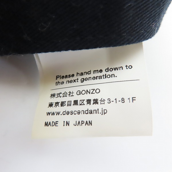 実際に弊社で買取させて頂いたDESCENDANT/ディセンダント cachalot 刺繍 キャップ/帽子 総柄/Fの画像 7枚目
