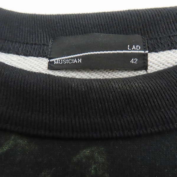 実際に弊社で買取させて頂いたLAD MUSICIAN/ラッドミュージシャン 20AW LOOP BACK CLOTH INKJET FLOWER SKULL 2220-609/42の画像 2枚目