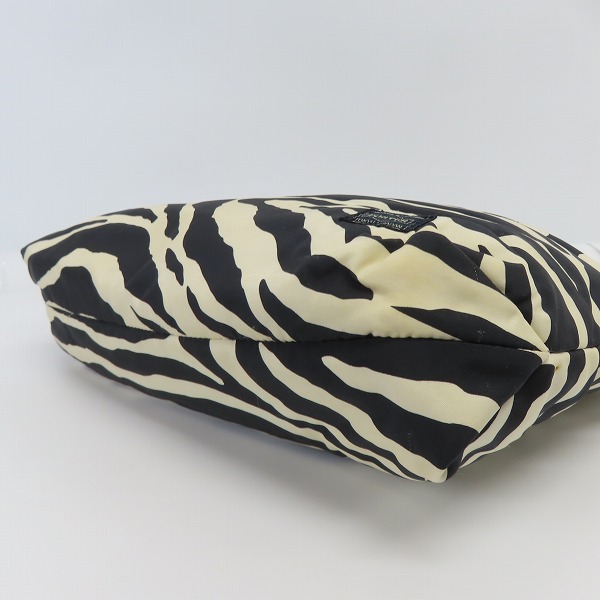 実際に弊社で買取させて頂いたHEAD PORTER/ヘッドポーター ゼブラ ハンドバッグ/トートバッグの画像 2枚目