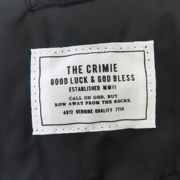 実際に弊社で買取させて頂いたCRIMIE/クライミー GLGB/GOOD LUCK&GOD BLESS ナイロン コーチジャケット Mの画像 6枚目