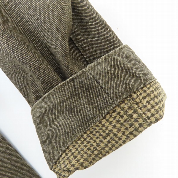 実際に弊社で買取させて頂いたSUGAR CANE/シュガーケーン  9.5oz. PRINT CANVAS SACK COAT/プリントキャンバスサックコート SC12761/36の画像 5枚目