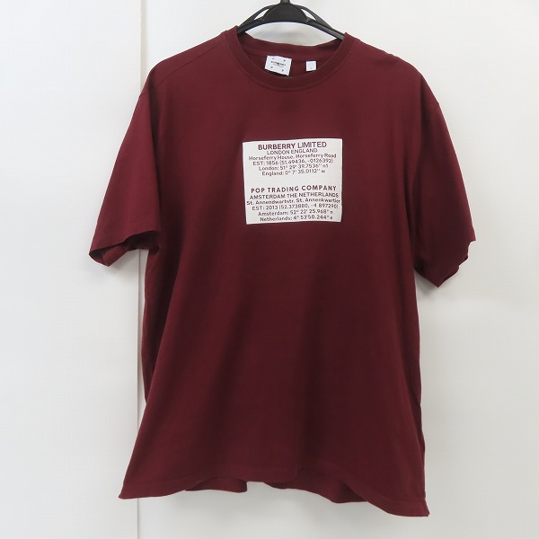 実際に弊社で買取させて頂いたBURBERRY/バーバリー 半袖Tシャツ X POP TRADING COMPANY FABE COORDINATES TEE 8057666/M