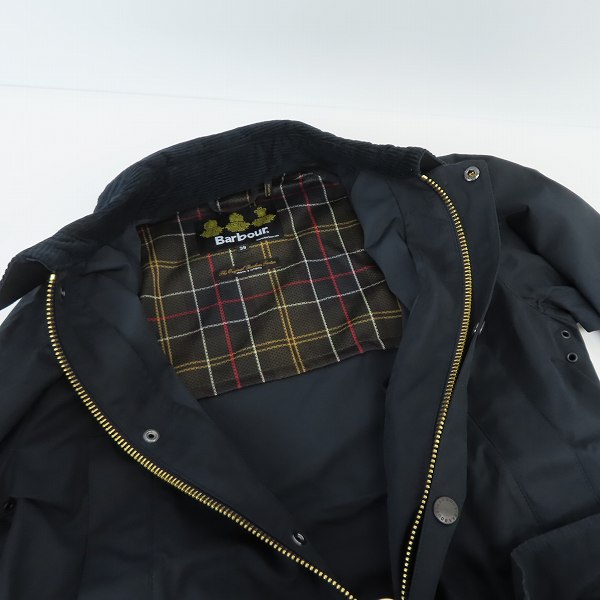 実際に弊社で買取させて頂いたBarbour/バブアー 22SS BEDALE SL PEACHED/ビデイル スリムフィット ピーチド ジャケット  2201152/38の画像 5枚目
