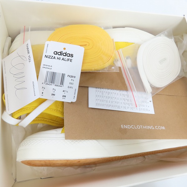 実際に弊社で買取させて頂いたadidas×ALIFE/アディダス 20SS NIZZA HI ALIFE FX2619/26.0の画像 7枚目