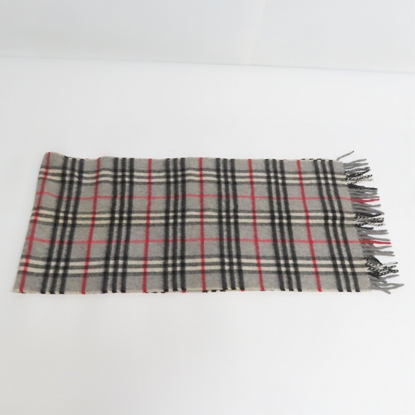 実際に弊社で買取させて頂いたBurberrys/バーバリーズ ノバチェック カシミヤ100％ マフラーの画像 3枚目