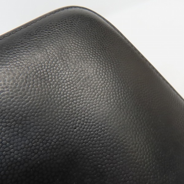 実際に弊社で買取させて頂いた【難あり】SAINT LAURENT PARIS/サンローランパリ レザー ラウンドファスナー オーガナイザーの画像 7枚目