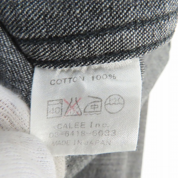 実際に弊社で買取させて頂いたCALEE/キャリー デニムシャツ/長袖シャツ Mの画像 3枚目