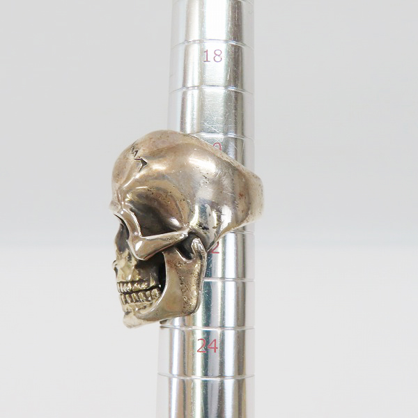 実際に弊社で買取させて頂いた【証明書】STANLEY GUESS/スタンリーゲス XX Large Skull Ring w/Jaw XXラージスカルリングw/ジョー 19.5-24号の画像 7枚目
