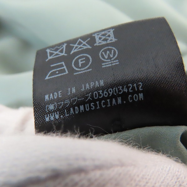 実際に弊社で買取させて頂いたLAD MUSICIAN/ラッドミュージシャン 22SS FRILL SHIRT/フリルシャツ 2122-104/44の画像 4枚目