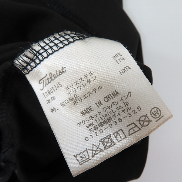 実際に弊社で買取させて頂いたTITLEIST/タイトリスト VOKEY DESIGN  半袖ポロシャツ/ゴルフウェア TSMC1745 /LLの画像 3枚目
