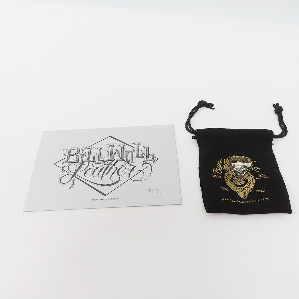 実際に弊社で買取させて頂いた【ギャラ付き】BILL WALL LEATHER/BWL/ビルウォールレザー グッドラックスカル リング/18-20号の画像 9枚目