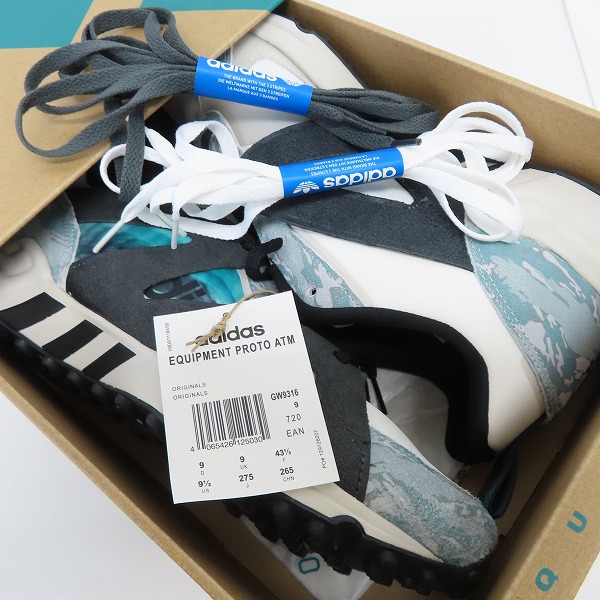 実際に弊社で買取させて頂いた【未使用】adidas×atmos/アディダス×アトモス EQUIPMENT PROTO/エキップメント プロトタイプ GW9316/27.5の画像 6枚目