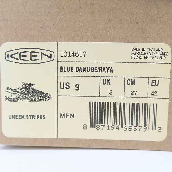 実際に弊社で買取させて頂いたkeen/キーン UNEEK STRIPES サンダル 1014617/27.0の画像 9枚目