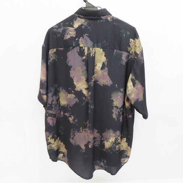 実際に弊社で買取させて頂いたHARE/ハレ ブラッシュアートガラシャツ ブラック HA020024TO/Sの画像 1枚目