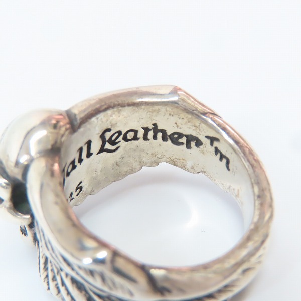 実際に弊社で買取させて頂いたBILL WALL LEATHER/ビルウォールレザー Wing w Good Luck Skull Ring/ウィング w グッドラックスカルリング/17-19号の画像 7枚目