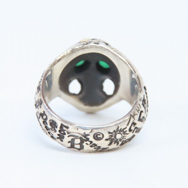 実際に弊社で買取させて頂いたBILL WALL LEATHER/BWL/ビルウォールレザー グッドラックスカル リング カスタム 15号の画像 4枚目