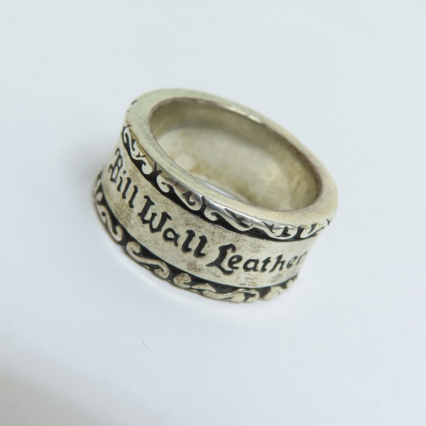 実際に弊社で買取させて頂いたBILL WALL LEATHER/BWL/ビルウォールレザー ウェーブ ロゴ ボックス リング/20-21号