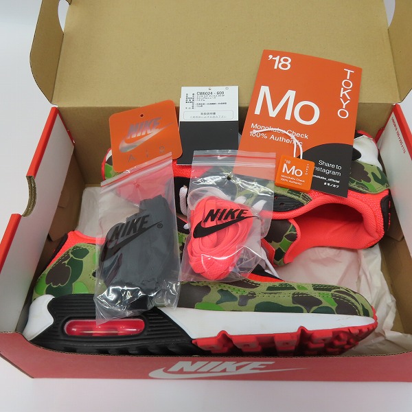 実際に弊社で買取させて頂いたNIKE×atmos/ナイキ×アトモス AIR MAX 90 DUCK CAMO エアマックス90 ダックカモ CW6024-600/27の画像 8枚目