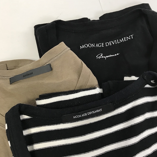 実際に弊社で買取させて頂いた【おまとめ品】Moonage Devilment/ムーンエイジデビルメント 長袖/半袖Tシャツ 等の画像 1枚目