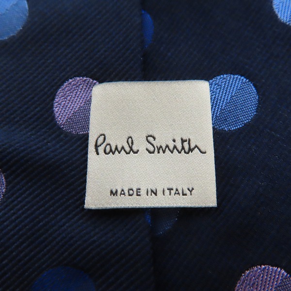 実際に弊社で買取させて頂いたPaul Smith/ポールスミス ドット柄 シルクネクタイの画像 1枚目