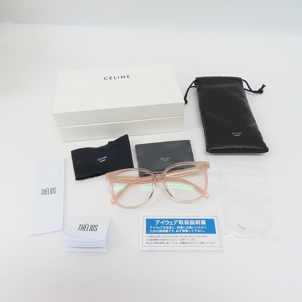 実際に弊社で買取させて頂いたCELINE/セリーヌ クリア 眼鏡/メガネフレーム CL50010F 072の画像 8枚目