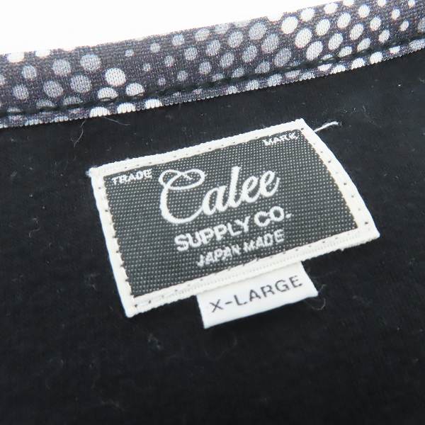 実際に弊社で買取させて頂いたCALEE/キャリー トレーナー ブラック/XLの画像 2枚目