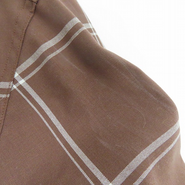 実際に弊社で買取させて頂いたTOMORROWLAND/トゥモローランド ウール チェック 長袖シャツ 63-01-02-01103/XSの画像 5枚目