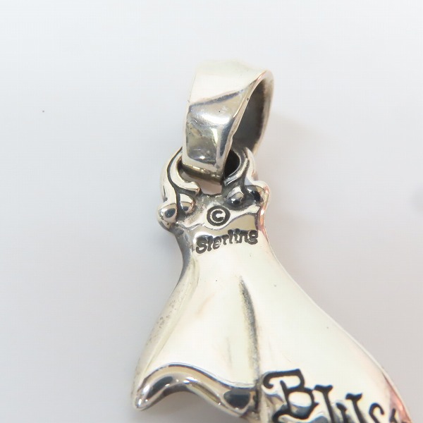 実際に弊社で買取させて頂いたBILL WALL LEATHER/ビルウォールレザー CROSSBONES/スカル＆クロスボーン ホエールテイルチャームの画像 5枚目