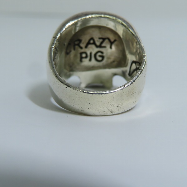 実際に弊社で買取させて頂いたCRAZY PIG/クレイジーピッグ EVIL SKULL エビル スカルリング 15.5-18号の画像 3枚目