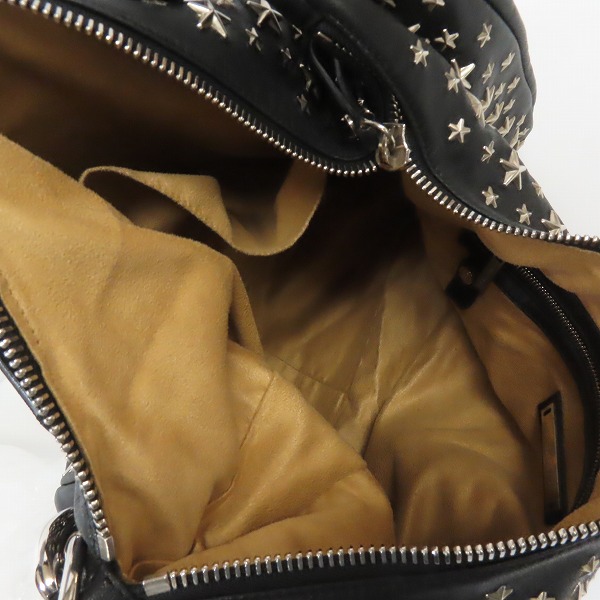 実際に弊社で買取させて頂いたJIMMY CHOO/ジミーチュウ  レザー スタースタッズ スカイバッグ/ハンドバッグの画像 3枚目